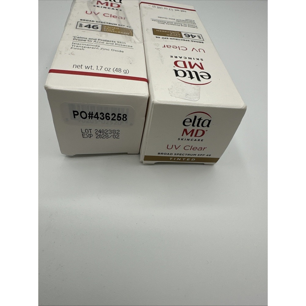ELTAMD UV CLEAR DEEP TINTED SUNSCREEN SPF 45 | SET OF 2 | 1.7OZ | NEW - Picture 4 of 4